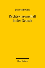 Rechtswissenschaft in der Neuzeit - Jan Schr&ouml;der