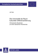Die Universitaet als Raum kultureller Differenzerfahrung - Jin Sun