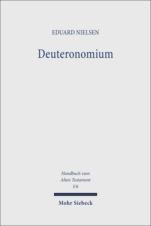 Deuteronomium -  Eduard Nielsen