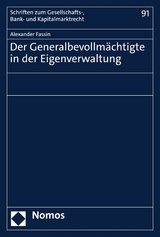 Der Generalbevollm&auml;chtigte in der Eigenverwaltung - Alexander Fassin