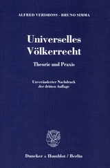 Universelles V&ouml;lkerrecht. - Alfred Verdross, Bruno Simma