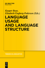 Language Usage and Language Structure - 