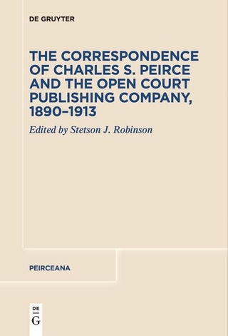 The Correspondence of Charles S. Peirce and the Open Court Publishing Company, 1890–1913