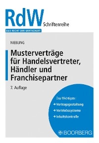Mustervertr&auml;ge f&uuml;r Handelsvertreter, H&auml;ndler und Franchisepartner -  J&uuml;rgen Niebling