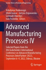 Advanced Manufacturing Processes IV - 