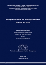 Kollagenkonstrukte mit autologen Zellen im Sinuslift am Schaf - Karina P&ouml;pperl