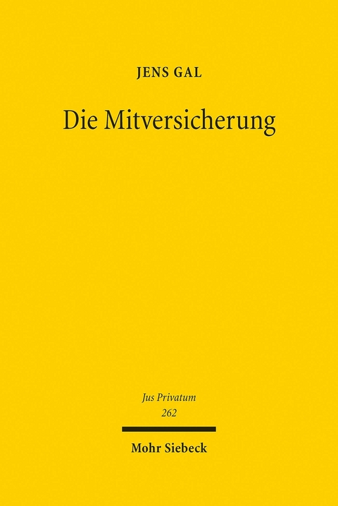 Die Mitversicherung -  Jens Gal
