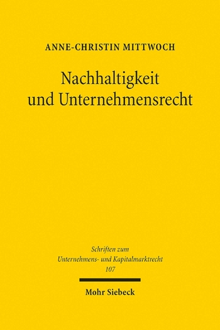 Nachhaltigkeit und Unternehmensrecht