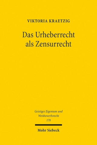 Das Urheberrecht als Zensurrecht