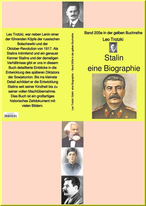 Leo Trotzki: Stalin  eine Biographie  - Band 205e in der gelben Buchreihe - bei Jürgen Ruszkowski -  Leo Trotzki