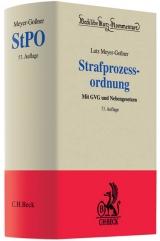 Strafprozessordnung - Meyer-Goßner, Lutz; Cierniak, Jürgen; Schwarz, Otto; Kleinknecht, Theodor