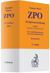 Zivilprozessordnung - Thomas, Heinz; Putzo, Hans; Reichold, Klaus; Hüßtege, Rainer
