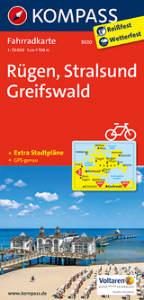 KOMPASS Fahrradkarte R&uuml;gen - Stralsund - Greifswald - 