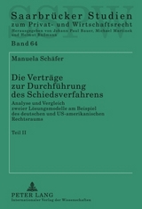 Die Vertraege zur Durchfuehrung des Schiedsverfahrens - Manuela Sch&auml;fer
