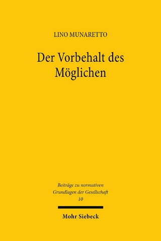 Der Vorbehalt des Möglichen