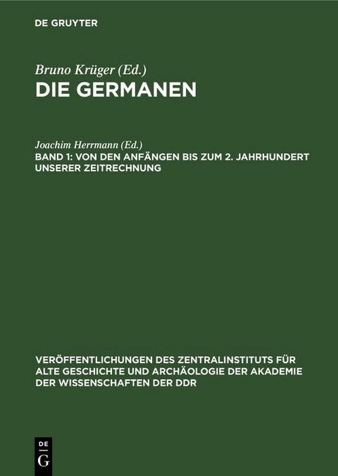 Von den Anf&auml;ngen bis zum 2. Jahrhundert unserer Zeitrechnung - 