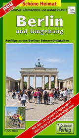 Gro&szlig;e Radwander- und Wanderkarte Berlin und Umgebung