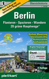 Übersichtskarte Berlin. Flanieren - Spazieren - Wandern. 1:50.000 - 