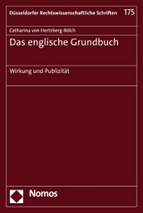Das englische Grundbuch - Catharina von Hertzberg-Bölch
