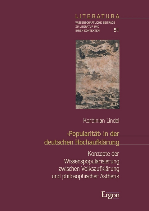 &rsaquo;Popularit&auml;t&lsaquo; in der deutschen Hochaufkl&auml;rung - Korbinian Lindel