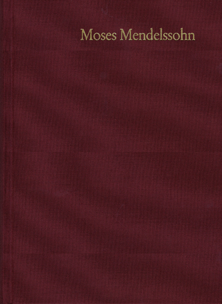 Moses Mendelssohn: Gesammelte Schriften. Jubiläumsausgabe / Band 9,4: Schriften zum Judentum III,4