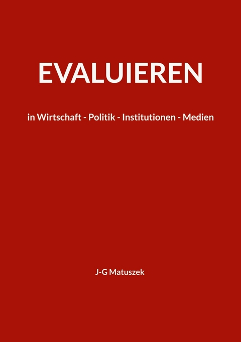 Evaluieren - J-G Matuszek