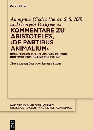 Kommentare zu Aristoteles, ›De partibus animalium‹