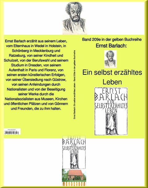 Ein selbst erzähltes Leben - Band 209e in der gelben Buchreihe - bei Jürgen Ruszkowski -  Ernst Barlach