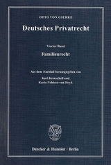 Deutsches Privatrecht. - Otto von Gierke