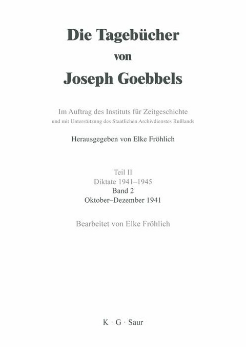 Oktober - Dezember 1941 - 
