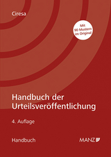 Handbuch der Urteilsver&ouml;ffentlichung - Meinhard Ciresa