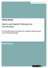 Macht und Digitale F&uuml;hrung bzw. E-Leadership - Sadiye Raabe
