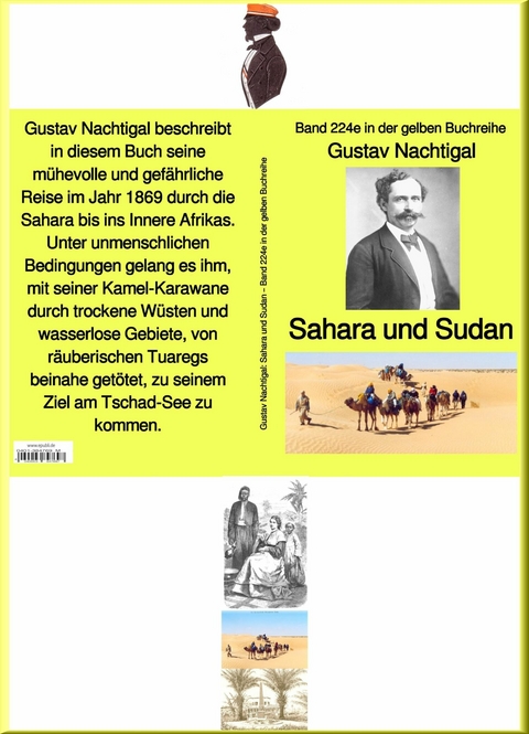 Sahara und Sudan - Band 224e in der gelben Buchreihe - bei Jürgen Ruszkowski -  Gustav Nachtigal