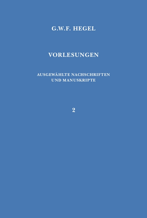 Vorlesungen über die Philosophie der Kunst -  Georg Wilhelm Friedrich Hegel