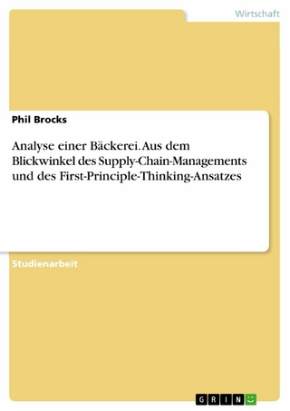 Analyse einer Bäckerei. Aus dem Blickwinkel des Supply-Chain-Managements und des First-Principle-Thinking-Ansatzes