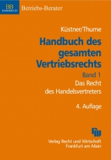 Handbuch des gesamten Vertriebsrechts, Band 1: Das Recht des Handelsvertreters - Karl-Heinz Thume, Klaus Otto, Jens-Berghe Riemer, Andreas Schröder, Ulrich Schürr