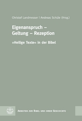 Eigenanspruch &ndash; Geltung &ndash; Rezeption - 