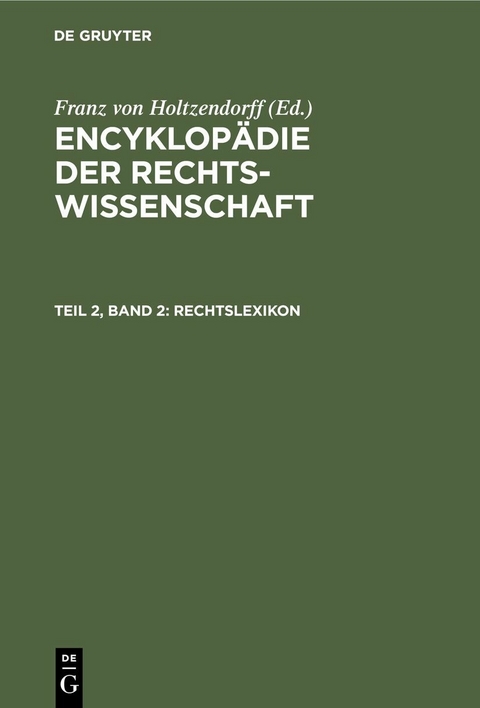 Rechtslexikon - 