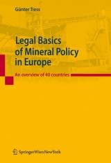 Legal Basics of Mineral Policy in Europe - G&uuml;nter Tiess