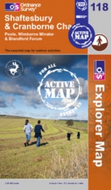 Shaftesbury, Cranbourne Chase, Poole, Wimbourne Minister and Blandford Forum - Ordnance Survey