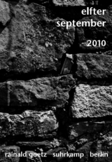 elfter september 2010 - Rainald Goetz