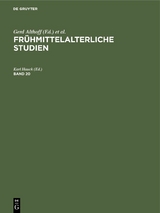 Fr&uuml;hmittelalterliche Studien. Band 20 - 