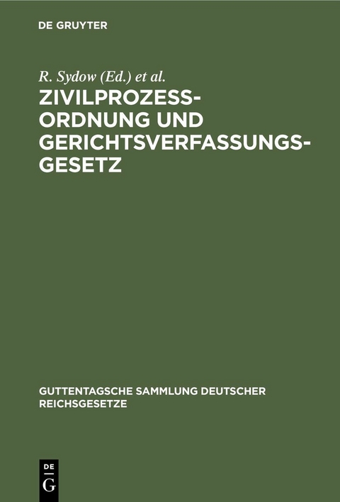 Zivilprozessordnung und Gerichtsverfassungsgesetz - 