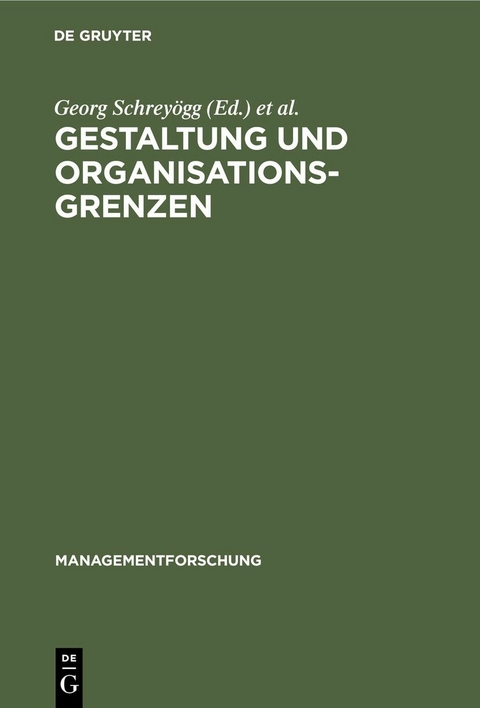 Gestaltung und Organisationsgrenzen - 