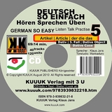 Deutsch So Einfach - H&ouml;ren Sprechen &Uuml;ben 5 - German So Easy - Talk Listen Practise 5 - Klaus Jans