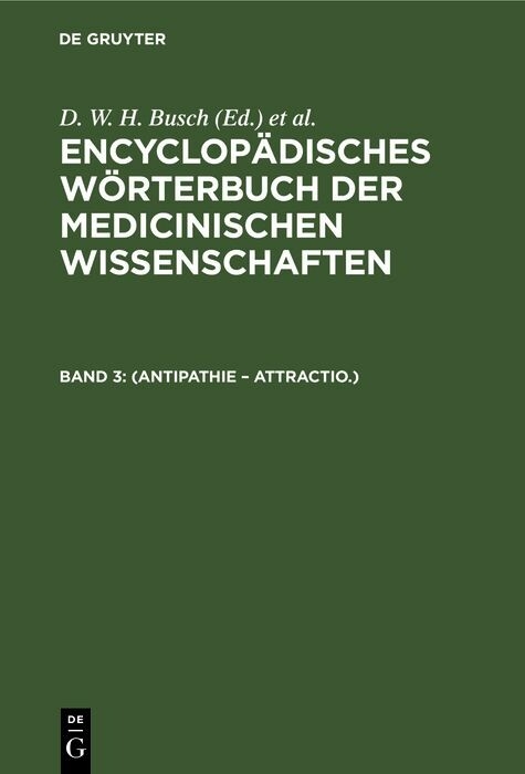 (Antipathie &ndash; Attractio.) - 