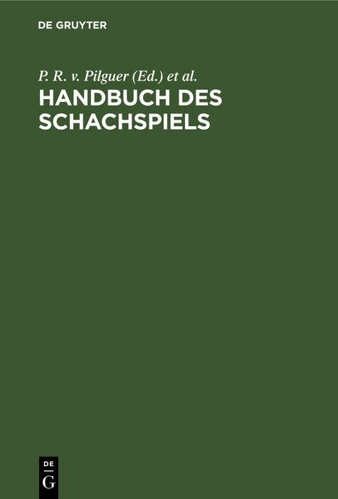 Handbuch des Schachspiels - 