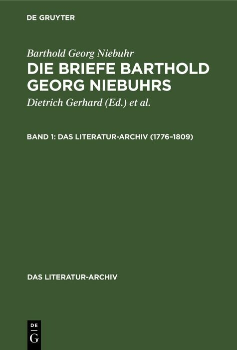 1776&ndash;1809 - Barthold Georg Niebuhr