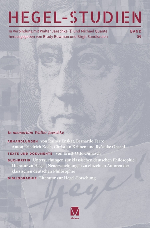 Hegel-Studien Band 56 - 