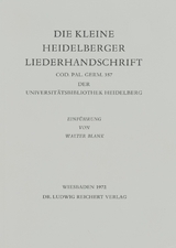 Die kleine Heidelberger Liederhandschrift